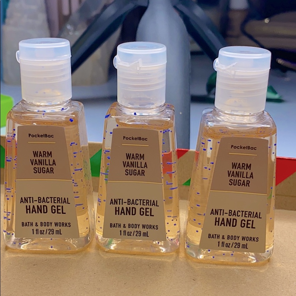 3 hand sanitizers , never been opened.